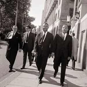 Martin Luther King September 1964 arrives in London
