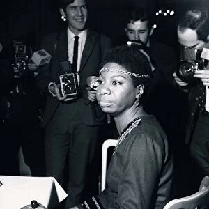 Nina Simone at her recption at the Hanover Grand West London