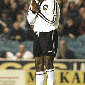 Paulo Wanchope, football player for Derby County, after scoring the winning goal against