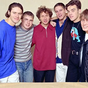 Pop group Take That pose for a group photograph. September 1993