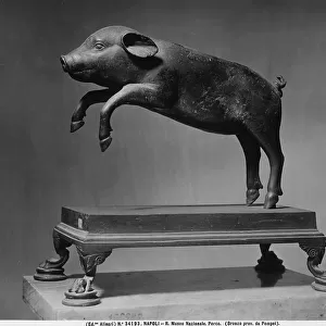 Bronze statuette of a pig, from Pompeii, now in the National Archaeological Museum in Naples