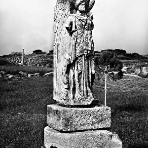 Statue of Minerva-Victory at Ancient Ostia