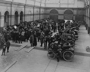 1900 1000 mile trial. Cars on exhibition at Cheltenham