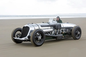 1933 Napier Railton driven by Doug Hill at Pendine sands 2015 1933 Napier Railton driven by Doug Hill at Pendine sands 2015