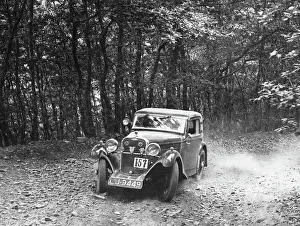 1934 Singer 9 Sports Coupe. Fingle Hill trial