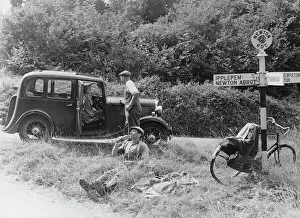 1935 Standard 10 in the Devon countryside