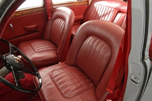 Classic Car Prints: 1957 Jaguar 3. 8 MK1 interior