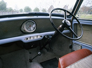 Classic Car Prints: 1959 Austin Mini Seven interior
