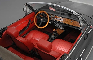 Italian Prints: 1974 Fiat124 Spyder interior