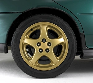 Green Prints: 1997 Subaru Impreza alloy wheel