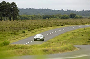 Aston Martin Prints: 2005 Aston Martin DB9 on winding country road