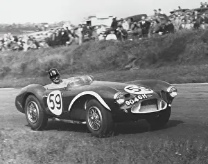 : Aston Martin DB3S Graham Hill, Brands Hatch Unlimited Sports Car race 19. 5. 1957