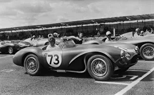 : Aston Martin DB3S, Reg Parnell. Charterhall Newcastle Journal International Trophy Race