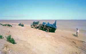 Truck Prints: Bluebird arrives at Lake Eyre, Australia 1963