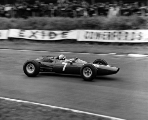 British Grand Prix Brands Hatch 1964. John Surtees driving a Ferrari to third place British Grand Prix Brands Hatch 1964. John Surtees driving a Ferrari to third place