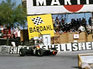 Formula One Prints: BRM P261 V8 Graham Hill, finished 3rd 1966 Monaco Grand Prix