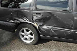 Images Dated 26th February 2008: Dented Volvo