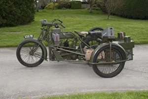 Images Dated 2014: E01527 1917 Vickers Clyno Combination