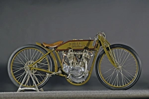 Vintage Motorbike Prints: Harley Davidson