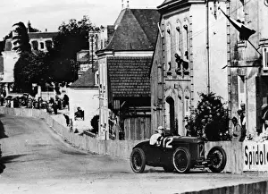 Grand Prix Prints: Henry Segrave in Sunbeam on way to winning 1923 French Grand Prix in Sunbeam
