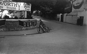 HRD, HR Davies during 1926 Isle of Man Senior TT race, 1926