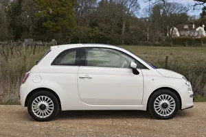 Images Dated 2016: italian FIAT 500 2012 cream supermini fun small citycar cheap economical