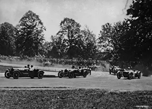 Classic Car Prints: Ivanowski in Alfa Romeo 2 litre supercharged (30) in 1929 Irish Grand Prix. Victor