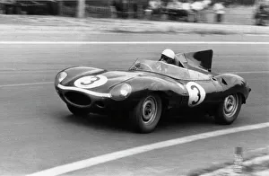 Jaguar D type Ecurie Ecosse 1957 Le Mans winner, Flockhart-Bueb