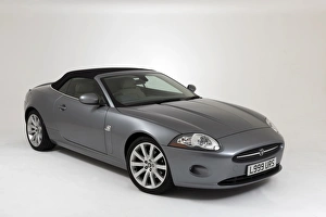 Prints of Jaguar XK 4.2 Convertible 2006 with roof closed : Jaguar XK 4. 2 Convertible 2006