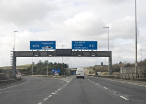Road Prints: Junction 12 Westbound M27 motorway