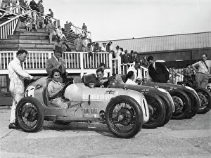 Kaye Petre Austin 7 team Brooklands 1937