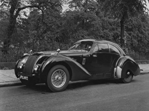 Classic Car Prints: Lagonda V12 Aerodynamic saloon with body by Lancefield