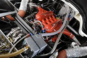 Images Dated 1st February 2008: Lancia Martini Le Mans car engine chassis no 0007 1983