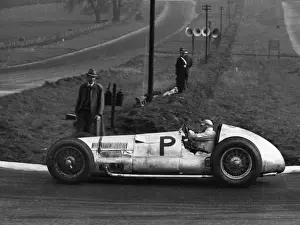 Latest Image Prints: Mercedes Benz W154, H. Lang. Donington 1938 British Grand Prix
