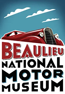 Stylish Prints: National Motor Museum, Beaulieu poster artwork