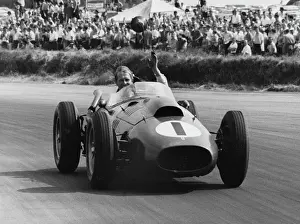 Trending: Peter Collins lap of honour after winning the 1958 British GP for Ferrari