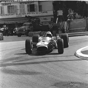 Formula One Prints: Repco Brabham V8 Denny Hulme Winner of 1967 Monaco GP
