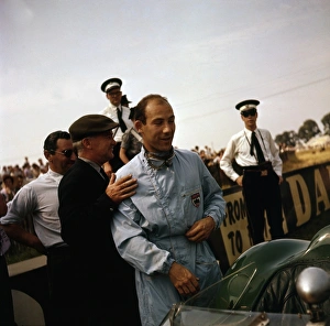 Images Dated 2012: Stirling Moss at Silverstone 1959