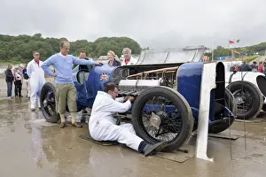 Record Breakers Prints: Sunbeam 350 hp driven by Don Wales at Pendine Sands 2015