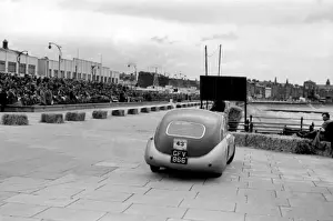Classic Car Prints: TVR RGS Atalanta body prototype at Morecombe Rally 1954