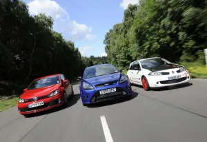 VW Golf GTi Renault Megane and Ford Focus RS VW Golf GTi Renault Megane and Ford Focus RS