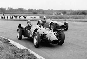 Yimkin driven by Don Sim with Lotus 7 series 1 of Peter Warr. Silverstone 17/9/1960 Yimkin driven by Don Sim with Lotus 7 series 1 of Peter Warr. Silverstone 17/9/1960