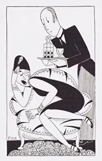 Art deco illustration by Fish, 1927
